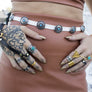 Leather Triangle Hand Chain